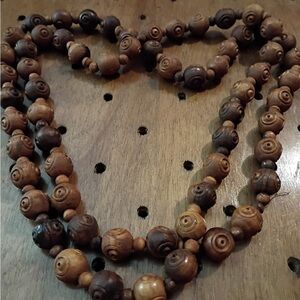 Elegant Brown Beaded Necklace